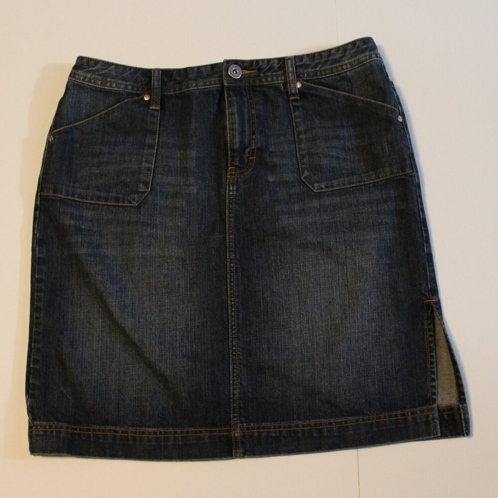 Tommy Hilfiger Demin Skirt with Side Slit-size 12